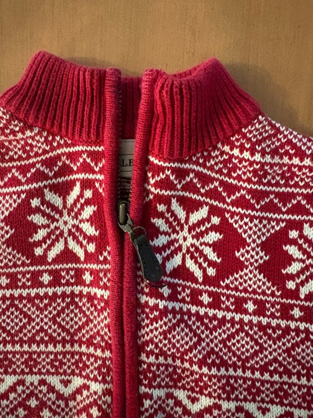 L.L. Bean Nordic Cotton Kingfield Sweater, Big Kid's sz 8